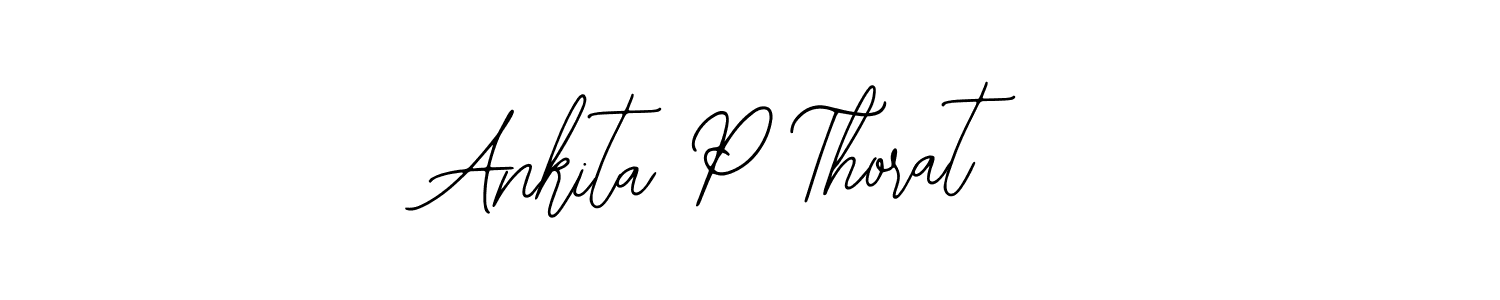 How to make Ankita P Thorat name signature. Use Bearetta-2O07w style for creating short signs online. This is the latest handwritten sign. Ankita P Thorat signature style 12 images and pictures png