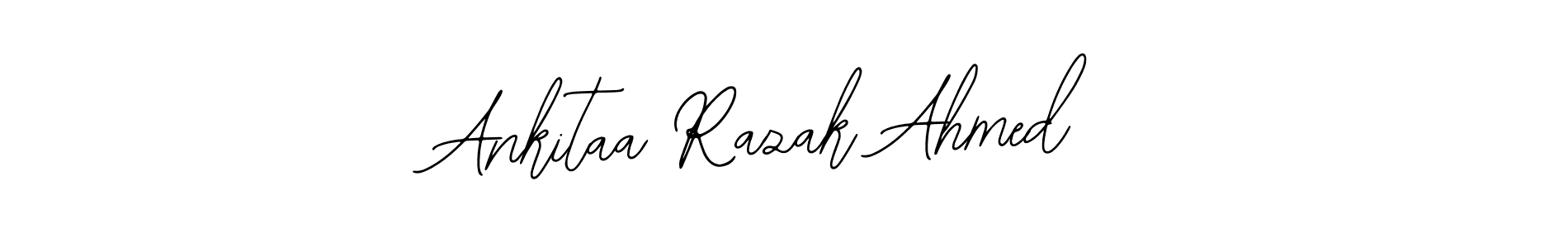 Use a signature maker to create a handwritten signature online. With this signature software, you can design (Bearetta-2O07w) your own signature for name Ankitaa Razak Ahmed. Ankitaa Razak Ahmed signature style 12 images and pictures png