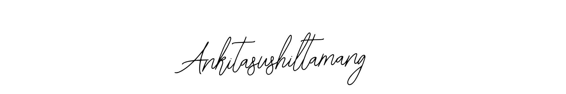 Use a signature maker to create a handwritten signature online. With this signature software, you can design (Bearetta-2O07w) your own signature for name Ankitasushiltamang. Ankitasushiltamang signature style 12 images and pictures png