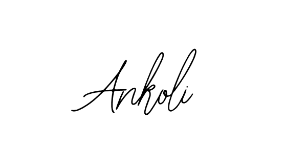 You should practise on your own different ways (Bearetta-2O07w) to write your name (Ankoli) in signature. don't let someone else do it for you. Ankoli signature style 12 images and pictures png