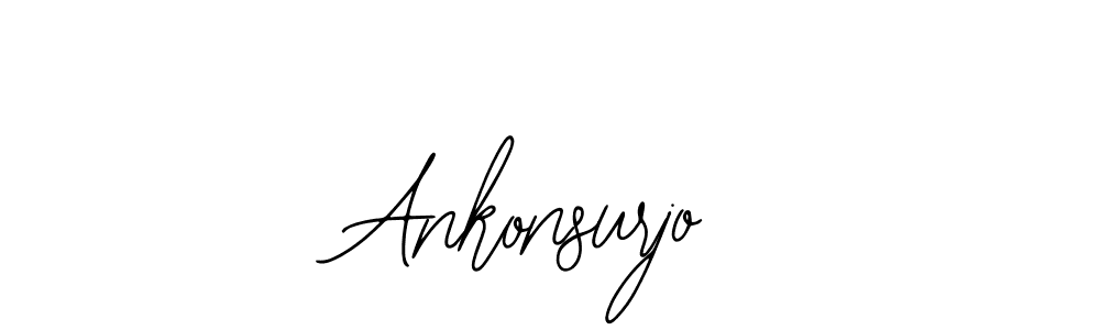 You should practise on your own different ways (Bearetta-2O07w) to write your name (Ankonsurjo) in signature. don't let someone else do it for you. Ankonsurjo signature style 12 images and pictures png