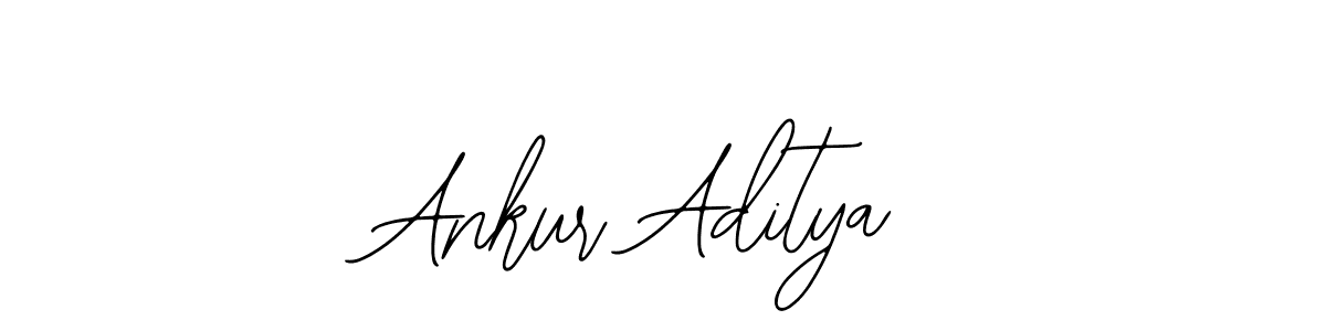 How to make Ankur Aditya name signature. Use Bearetta-2O07w style for creating short signs online. This is the latest handwritten sign. Ankur Aditya signature style 12 images and pictures png