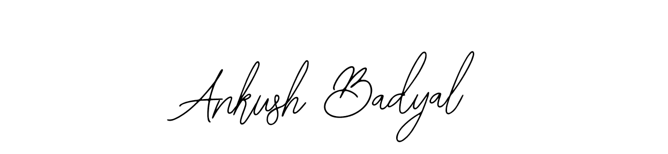 Bearetta-2O07w is a professional signature style that is perfect for those who want to add a touch of class to their signature. It is also a great choice for those who want to make their signature more unique. Get Ankush Badyal name to fancy signature for free. Ankush Badyal signature style 12 images and pictures png