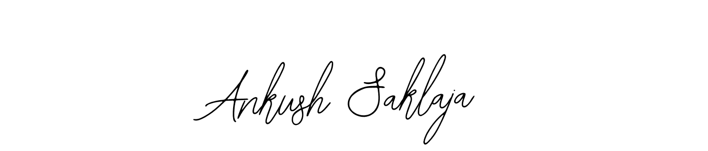 The best way (Bearetta-2O07w) to make a short signature is to pick only two or three words in your name. The name Ankush Saklaja include a total of six letters. For converting this name. Ankush Saklaja signature style 12 images and pictures png
