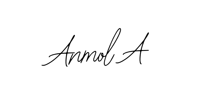 Use a signature maker to create a handwritten signature online. With this signature software, you can design (Bearetta-2O07w) your own signature for name Anmol A. Anmol A signature style 12 images and pictures png