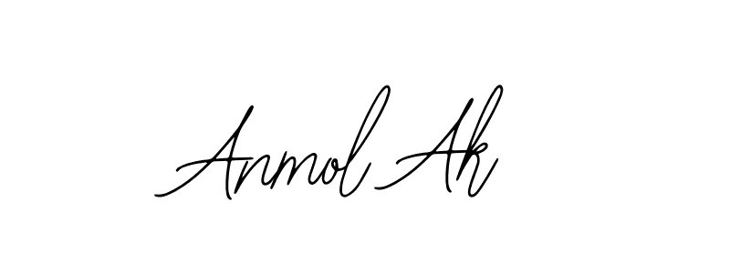 How to make Anmol Ak name signature. Use Bearetta-2O07w style for creating short signs online. This is the latest handwritten sign. Anmol Ak signature style 12 images and pictures png