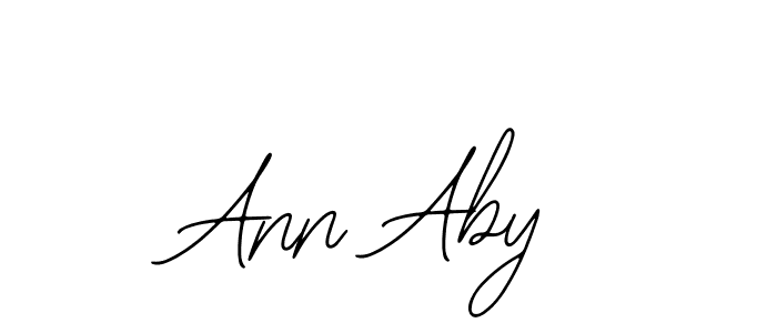 You should practise on your own different ways (Bearetta-2O07w) to write your name (Ann Aby) in signature. don't let someone else do it for you. Ann Aby signature style 12 images and pictures png