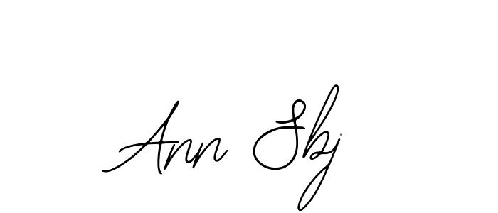 The best way (Bearetta-2O07w) to make a short signature is to pick only two or three words in your name. The name Ann Sbj include a total of six letters. For converting this name. Ann Sbj signature style 12 images and pictures png
