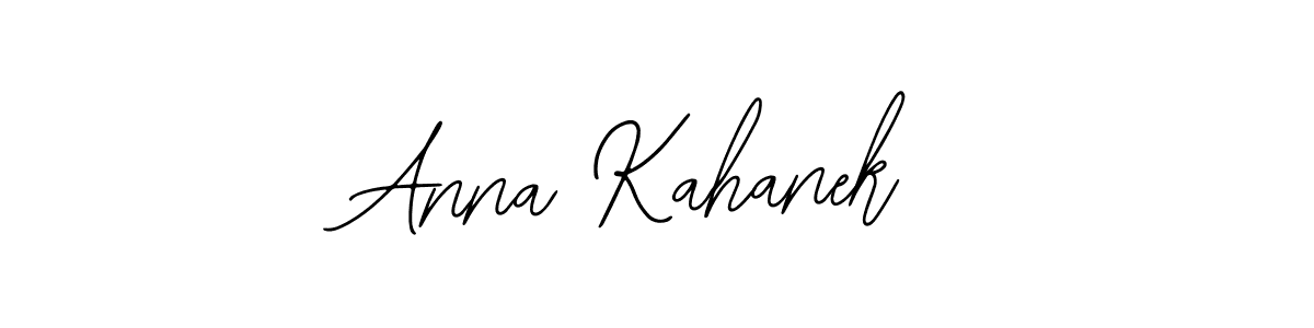 How to make Anna Kahanek name signature. Use Bearetta-2O07w style for creating short signs online. This is the latest handwritten sign. Anna Kahanek signature style 12 images and pictures png