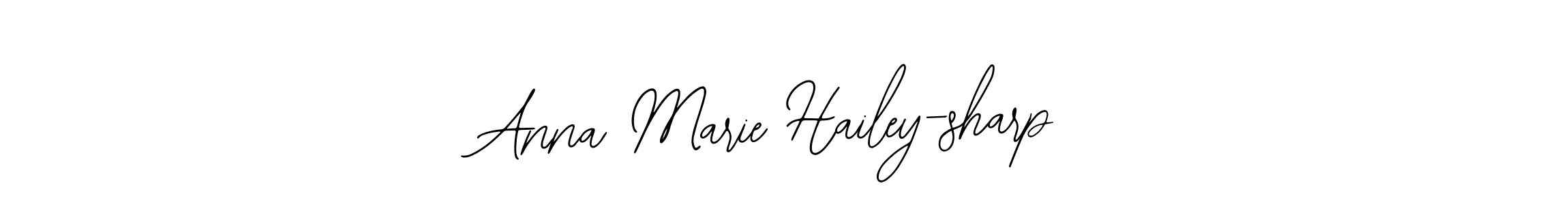 How to make Anna Marie Hailey-sharp name signature. Use Bearetta-2O07w style for creating short signs online. This is the latest handwritten sign. Anna Marie Hailey-sharp signature style 12 images and pictures png