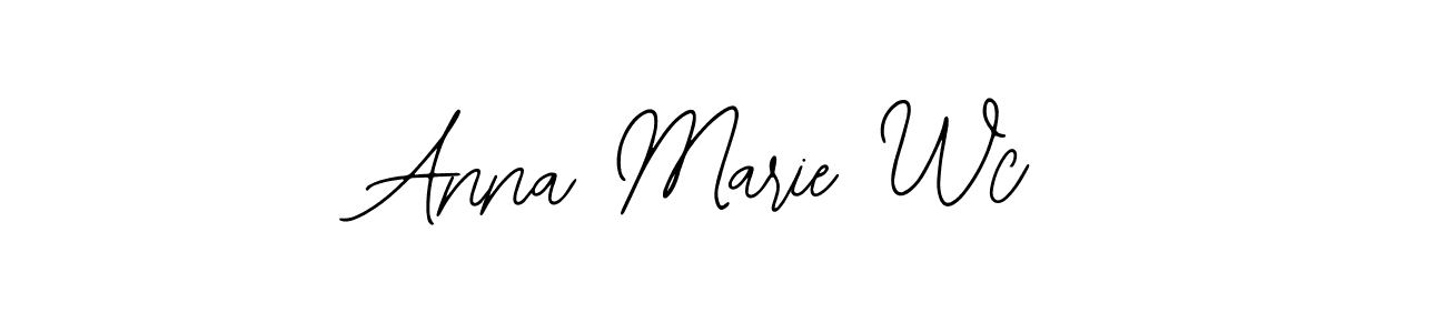 Design your own signature with our free online signature maker. With this signature software, you can create a handwritten (Bearetta-2O07w) signature for name Anna Marie Wc. Anna Marie Wc signature style 12 images and pictures png