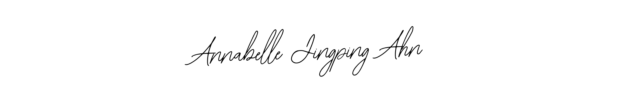This is the best signature style for the Annabelle Jingping Ahn name. Also you like these signature font (Bearetta-2O07w). Mix name signature. Annabelle Jingping Ahn signature style 12 images and pictures png