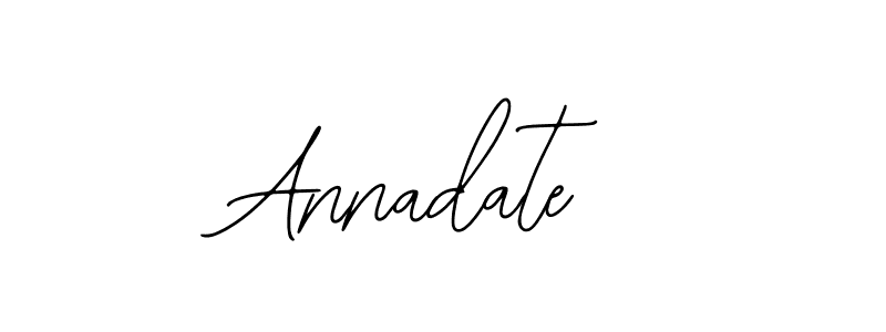 Design your own signature with our free online signature maker. With this signature software, you can create a handwritten (Bearetta-2O07w) signature for name Annadate. Annadate signature style 12 images and pictures png