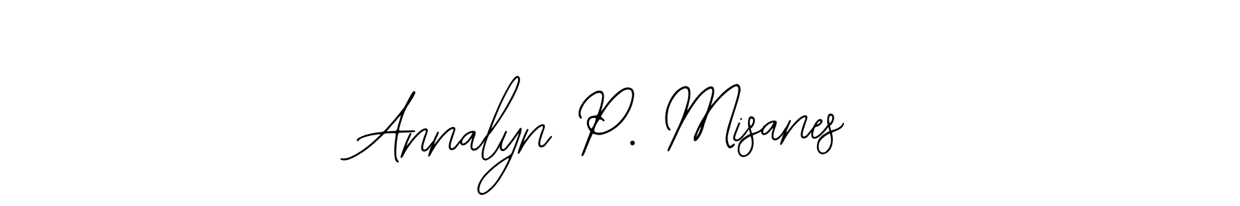 You should practise on your own different ways (Bearetta-2O07w) to write your name (Annalyn P. Misanes) in signature. don't let someone else do it for you. Annalyn P. Misanes signature style 12 images and pictures png