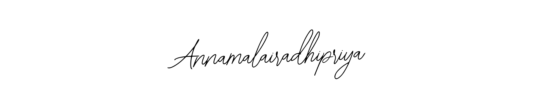 How to make Annamalairadhipriya name signature. Use Bearetta-2O07w style for creating short signs online. This is the latest handwritten sign. Annamalairadhipriya signature style 12 images and pictures png