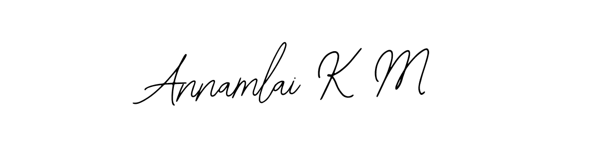 Make a short Annamlai K M signature style. Manage your documents anywhere anytime using Bearetta-2O07w. Create and add eSignatures, submit forms, share and send files easily. Annamlai K M signature style 12 images and pictures png