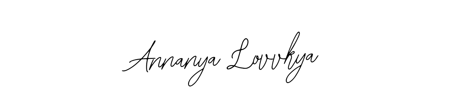 Also You can easily find your signature by using the search form. We will create Annanya Lovvkya name handwritten signature images for you free of cost using Bearetta-2O07w sign style. Annanya Lovvkya signature style 12 images and pictures png
