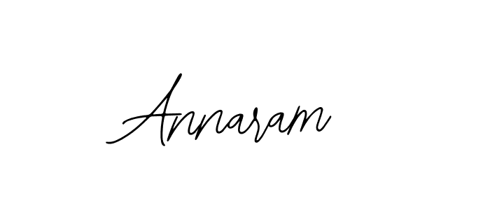 How to make Annaram name signature. Use Bearetta-2O07w style for creating short signs online. This is the latest handwritten sign. Annaram signature style 12 images and pictures png