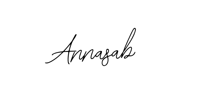 Use a signature maker to create a handwritten signature online. With this signature software, you can design (Bearetta-2O07w) your own signature for name Annasab. Annasab signature style 12 images and pictures png