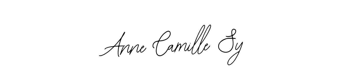 You should practise on your own different ways (Bearetta-2O07w) to write your name (Anne Camille Sy) in signature. don't let someone else do it for you. Anne Camille Sy signature style 12 images and pictures png
