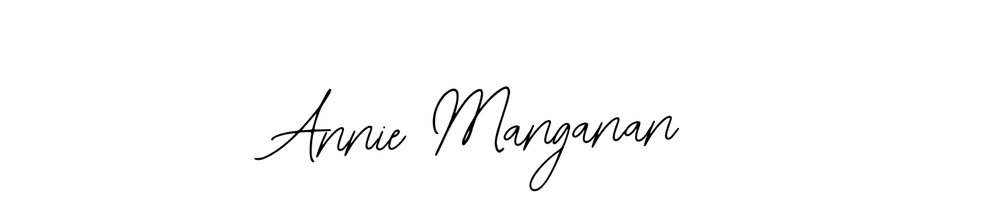 How to make Annie Manganan name signature. Use Bearetta-2O07w style for creating short signs online. This is the latest handwritten sign. Annie Manganan signature style 12 images and pictures png