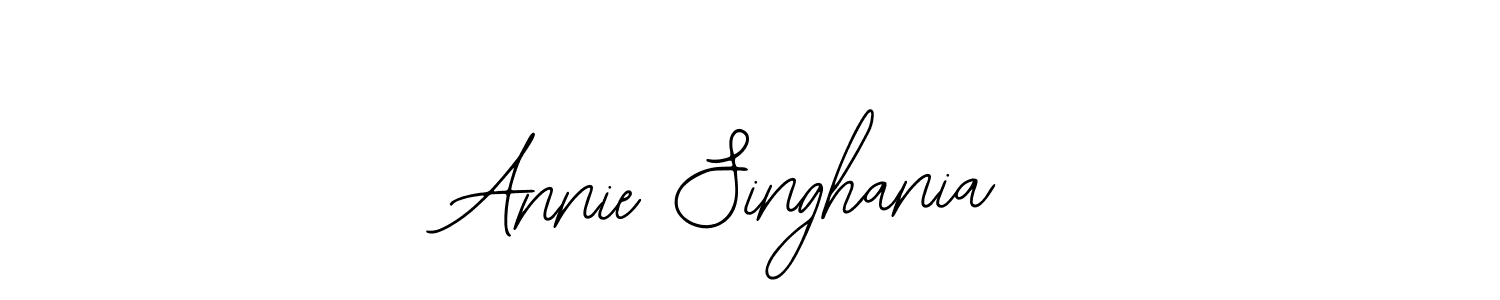 Design your own signature with our free online signature maker. With this signature software, you can create a handwritten (Bearetta-2O07w) signature for name Annie Singhania. Annie Singhania signature style 12 images and pictures png