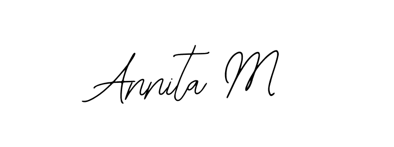 Also You can easily find your signature by using the search form. We will create Annita M name handwritten signature images for you free of cost using Bearetta-2O07w sign style. Annita M signature style 12 images and pictures png