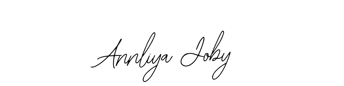 This is the best signature style for the Annliya Joby name. Also you like these signature font (Bearetta-2O07w). Mix name signature. Annliya Joby signature style 12 images and pictures png