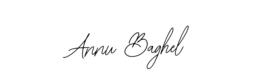 The best way (Bearetta-2O07w) to make a short signature is to pick only two or three words in your name. The name Annu Baghel include a total of six letters. For converting this name. Annu Baghel signature style 12 images and pictures png