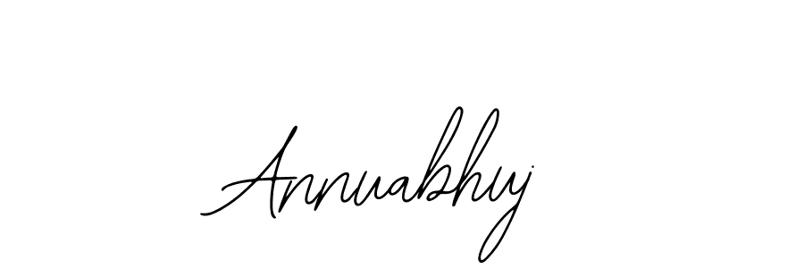 How to make Annuabhuj name signature. Use Bearetta-2O07w style for creating short signs online. This is the latest handwritten sign. Annuabhuj signature style 12 images and pictures png