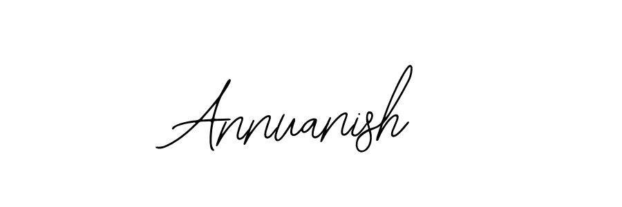 The best way (Bearetta-2O07w) to make a short signature is to pick only two or three words in your name. The name Annuanish include a total of six letters. For converting this name. Annuanish signature style 12 images and pictures png