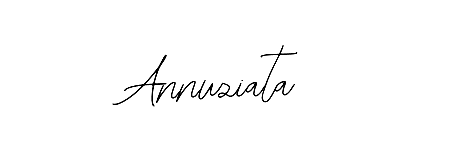 Design your own signature with our free online signature maker. With this signature software, you can create a handwritten (Bearetta-2O07w) signature for name Annuziata. Annuziata signature style 12 images and pictures png