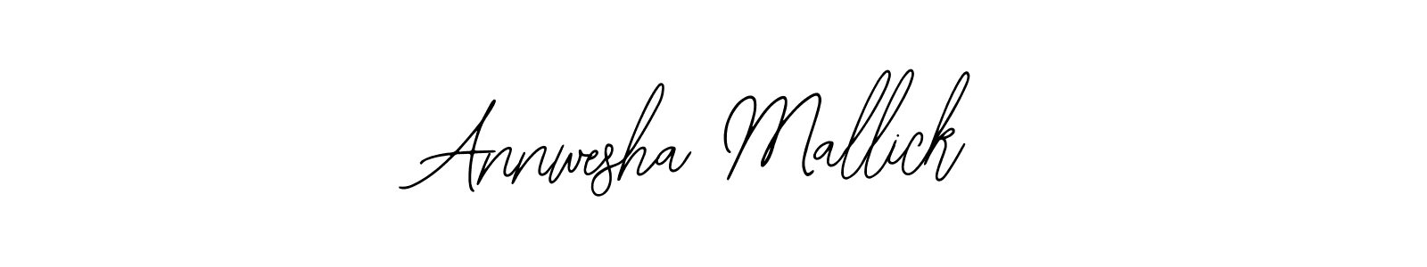 How to make Annwesha Mallick signature? Bearetta-2O07w is a professional autograph style. Create handwritten signature for Annwesha Mallick name. Annwesha Mallick signature style 12 images and pictures png