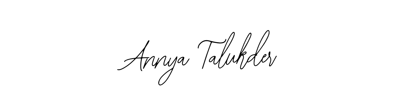 Design your own signature with our free online signature maker. With this signature software, you can create a handwritten (Bearetta-2O07w) signature for name Annya Talukder. Annya Talukder signature style 12 images and pictures png