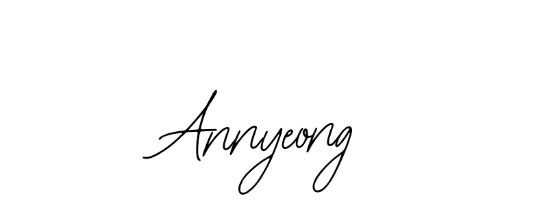 Use a signature maker to create a handwritten signature online. With this signature software, you can design (Bearetta-2O07w) your own signature for name Annyeong. Annyeong signature style 12 images and pictures png