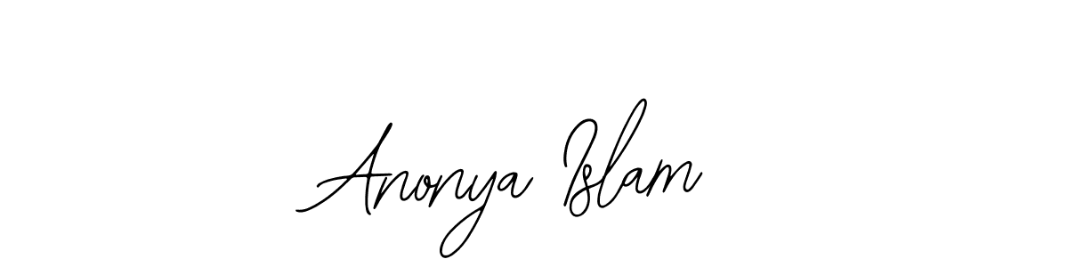 Create a beautiful signature design for name Anonya Islam. With this signature (Bearetta-2O07w) fonts, you can make a handwritten signature for free. Anonya Islam signature style 12 images and pictures png