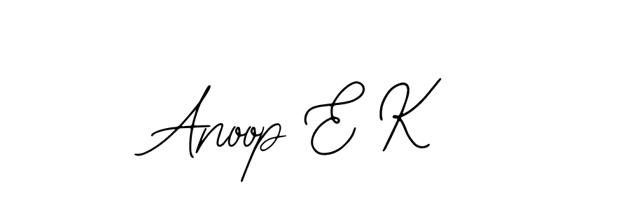 The best way (Bearetta-2O07w) to make a short signature is to pick only two or three words in your name. The name Anoop E K include a total of six letters. For converting this name. Anoop E K signature style 12 images and pictures png