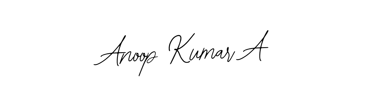 How to make Anoop Kumar A signature? Bearetta-2O07w is a professional autograph style. Create handwritten signature for Anoop Kumar A name. Anoop Kumar A signature style 12 images and pictures png