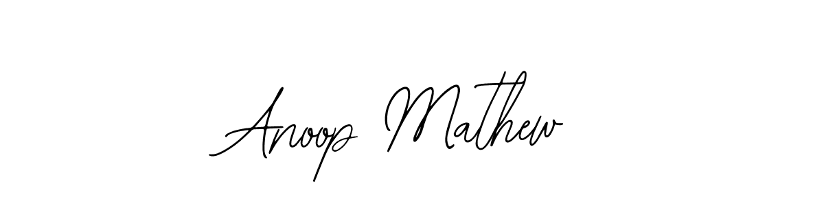 Also we have Anoop Mathew name is the best signature style. Create professional handwritten signature collection using Bearetta-2O07w autograph style. Anoop Mathew signature style 12 images and pictures png