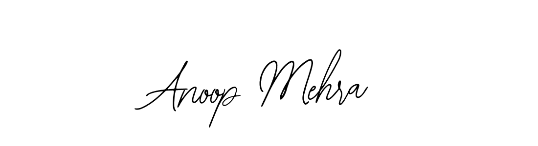 Bearetta-2O07w is a professional signature style that is perfect for those who want to add a touch of class to their signature. It is also a great choice for those who want to make their signature more unique. Get Anoop Mehra name to fancy signature for free. Anoop Mehra signature style 12 images and pictures png