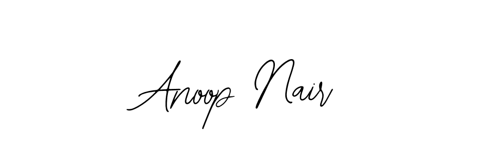 You should practise on your own different ways (Bearetta-2O07w) to write your name (Anoop Nair) in signature. don't let someone else do it for you. Anoop Nair signature style 12 images and pictures png
