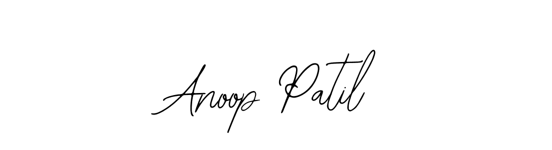 How to make Anoop Patil name signature. Use Bearetta-2O07w style for creating short signs online. This is the latest handwritten sign. Anoop Patil signature style 12 images and pictures png