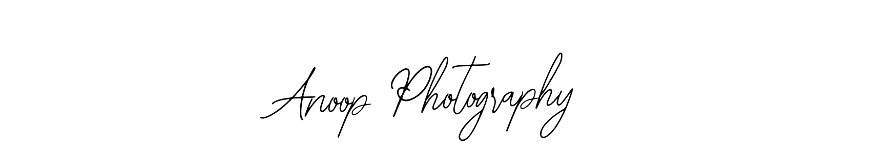 You should practise on your own different ways (Bearetta-2O07w) to write your name (Anoop Photography) in signature. don't let someone else do it for you. Anoop Photography signature style 12 images and pictures png