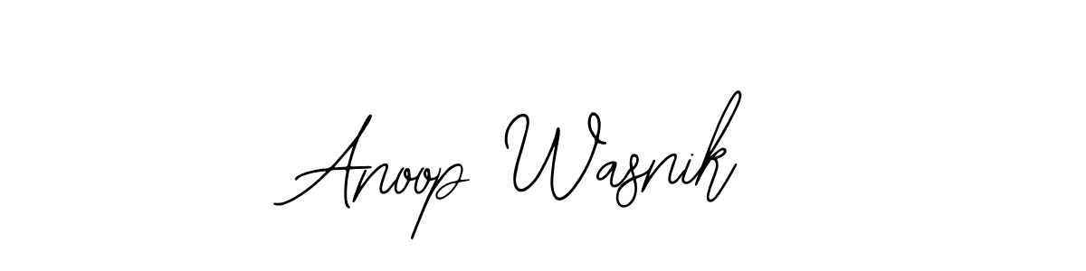 The best way (Bearetta-2O07w) to make a short signature is to pick only two or three words in your name. The name Anoop Wasnik include a total of six letters. For converting this name. Anoop Wasnik signature style 12 images and pictures png