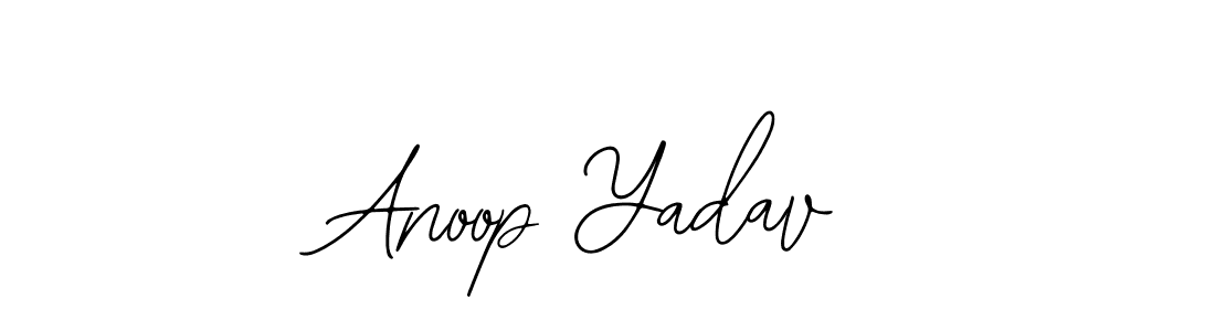 How to make Anoop Yadav name signature. Use Bearetta-2O07w style for creating short signs online. This is the latest handwritten sign. Anoop Yadav signature style 12 images and pictures png