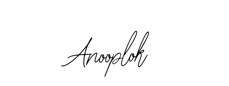 How to make Anooplok name signature. Use Bearetta-2O07w style for creating short signs online. This is the latest handwritten sign. Anooplok signature style 12 images and pictures png