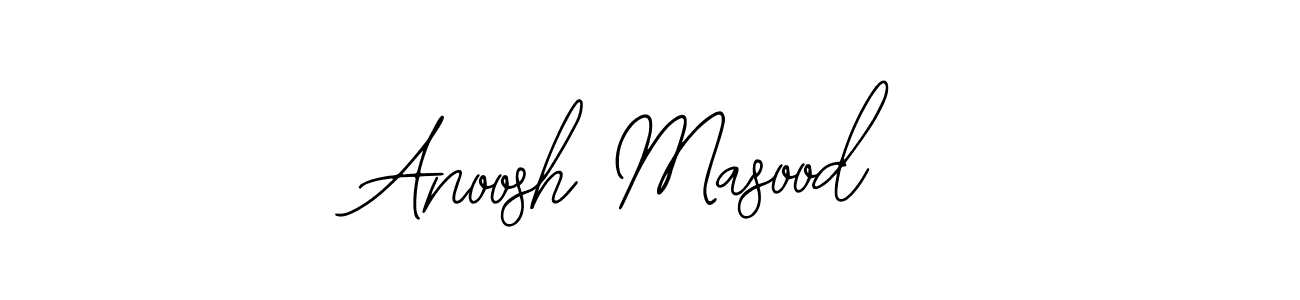 Create a beautiful signature design for name Anoosh Masood. With this signature (Bearetta-2O07w) fonts, you can make a handwritten signature for free. Anoosh Masood signature style 12 images and pictures png