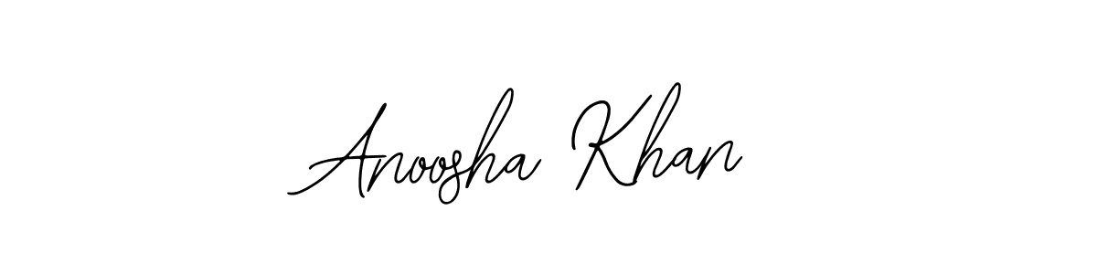 Make a short Anoosha Khan signature style. Manage your documents anywhere anytime using Bearetta-2O07w. Create and add eSignatures, submit forms, share and send files easily. Anoosha Khan signature style 12 images and pictures png