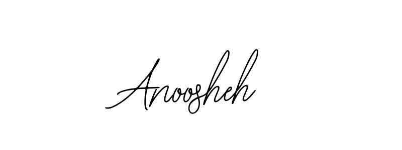 You should practise on your own different ways (Bearetta-2O07w) to write your name (Anoosheh) in signature. don't let someone else do it for you. Anoosheh signature style 12 images and pictures png