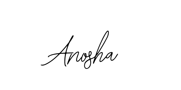 How to make Anosha name signature. Use Bearetta-2O07w style for creating short signs online. This is the latest handwritten sign. Anosha signature style 12 images and pictures png